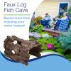 image:imageAquascape Faux Log Fish Cave for Pond Koi Predator Control  78324Log