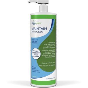 image:imageAquascape MAINTAIN Water Treatment for Koi and Fish Ponds Easy To Use Powerful Blend of Beneficial Bacteria Phosphate Binder Flocculent and Detoxifier 1 gallon  378 L  9606032ounces