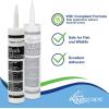 image:imageAquascape Black Silicone Sealant  FishSafe Waterproof Silicone for Ponds Aquariums Terrariums and Home Repairs 47 oz Tube 22010Clear