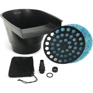 image:imageAquascape Pond Filter and Waterfall Spillway Efficient Mechanical and Biological Filtration Compact  77020BlackSpillway