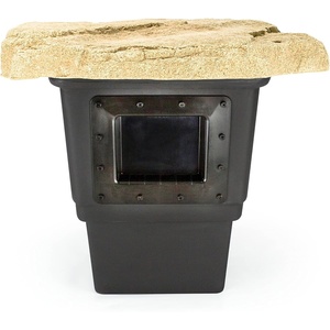 image:imageAquascape Signature Series 1000 Pond Skimmer LargeCapacity Surface Debris Removal with Rigid Basket and Filter Mat Adjustable Weir Includes Faux Rock Lid for Ponds Up to 1000 sq ft43022400