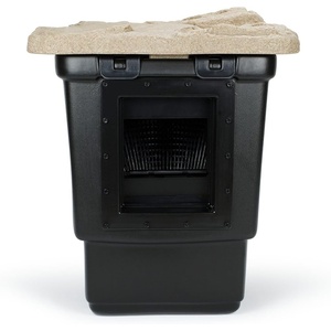 image:imageAquascape Signature Series 1000 Pond Skimmer LargeCapacity Surface Debris Removal with Rigid Basket and Filter Mat Adjustable Weir Includes Faux Rock Lid for Ponds Up to 1000 sq ft430221000