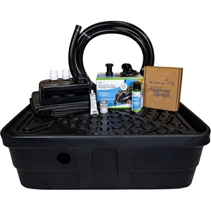 image:imageAquascape Backyard Waterfall Fountain Kit for Landscape and Garden  83013 BlackFountain Kit