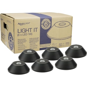 image:imageAquascape LED Accent Up Light Six 6 Pack for Pond Waterfall Landscape Garden 1 Watt  Submersible  12 Volt