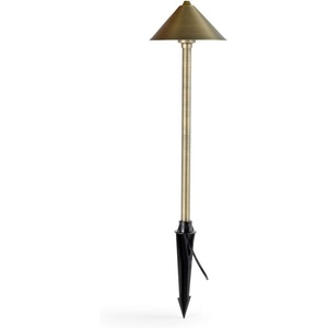 image:imageAquascape Path and Area LED Landscape Light Dome Top Design Durable Brass Antique Bronze Finish 3Watt Low Voltage LVL  84064  BrownDome Top