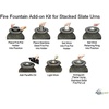image:imageAquascape 78221 Fire Fountain Stacked Slate Urn AddOn KitModern