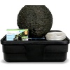 image:imageAquascape Stacked Slate Sphere Water Fountain and Installation Kit for Yard Landscape and Garden Medium 7829018 inch Dia 46 cm