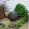 image:imageAquascape Stacked Slate Sphere Water Fountain and Installation Kit for Yard Landscape and Garden Medium 7829018 inch Dia 46 cm