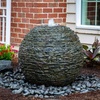 image:imageAquascape Stacked Slate Sphere Water Fountain and Installation Kit for Yard Landscape and Garden Medium 7829032 inch Dia 81 cm