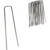 image:imageAquascape Pond Netting Ground Stakes UShaped Metal 100 Count for Pond and Water Garden  74008100 Stakes
