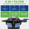 image:imageAquascape 95053 UltraKlean 2000 Gallon Biological Pressure Filter with 14 Watt UV Clarifier Sterilizer for Pond Water Feature 2700 GPH Black2000