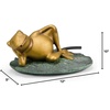 image:imageAquascape Lazy Frog on Lily Pad Spitter Fountain for Ponds and Water Gardens 78311
