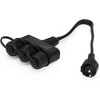 image:imageAquascape 84022 12 Volt with Quick Connects 6Way Lighting Splitter Black3Way