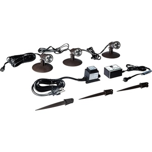 image:imageAquascape LED Pond Landscape Garden Spotlight Kit Three 3 Pack  1 Watt  12 Volt  5 Year Limited Warranty