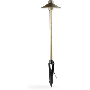 image:imageAquascape Path and Area LED Landscape Light Hat Top Design Durable Brass Antique Bronze Finish 3Watt Low Voltage LVL  84063Hat Top