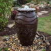 image:imageAquascape Scalloped Urn Water Fountain for Outdoor Landscape and Garden Medium 45inch H  78239Brown