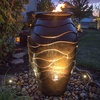 image:imageAquascape Scalloped Urn Water Fountain for Outdoor Landscape and Garden Medium 45inch H  78239Brown