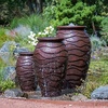 image:imageAquascape Scalloped Urn Water Fountain for Outdoor Landscape and Garden Medium 45inch H  78239Brown