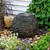 image:imageAquascape Stacked Slate Sphere Fountain 40 Inch Diameter 102 cm Lightweight FiberResin Composite Decorative Water Feature Includes Tubing for Easy Setup 7828918 inch Dia 46 cm