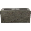 image:imageAquascape Straight Stacked Slate Wall Base Water Fountain for Yard Landscape and Garden Small 13inch H  78279