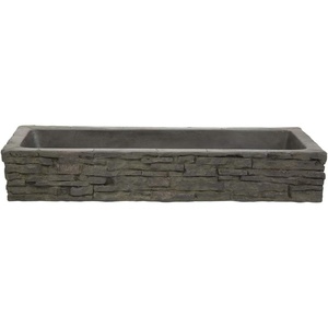 image:imageAquascape QuadSpill Straight Stacked Slate Fountain Topper for Yard Landscape and Garden  78280